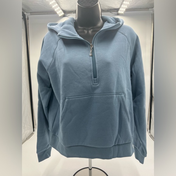 New Women’s MagcoMsen fleece lined 1/2 zip cropped sweatshirt size M. - Picture 1 of 9